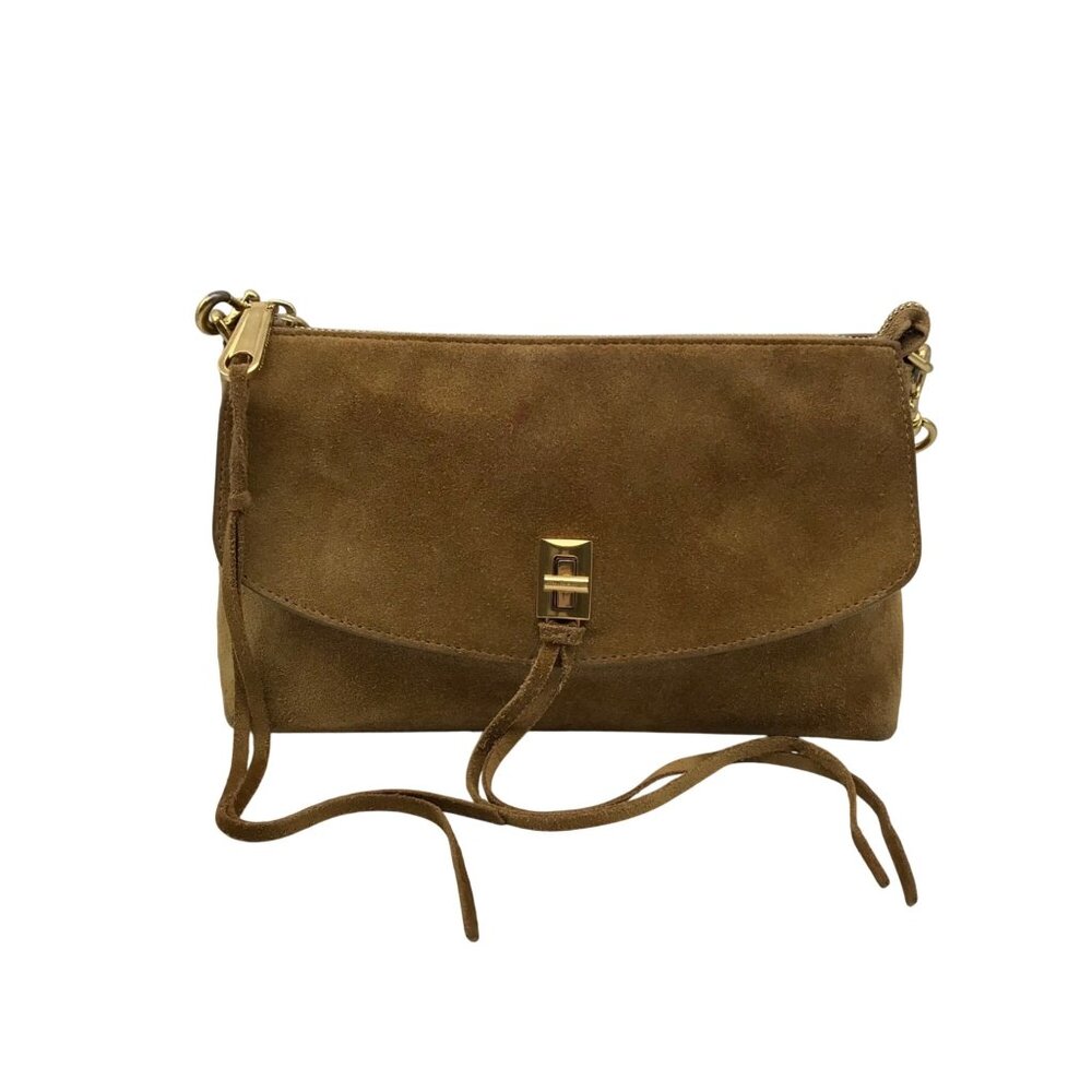 Rebecca Minkoff Tan Suede Darren Shoulder Bag